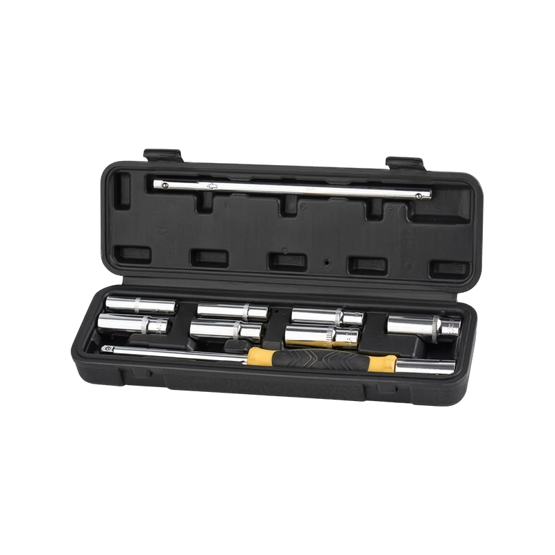 مجموعة مقابس طويلة بمقبض على شكل حرف T منزلق مقاس 250 مم من GQ-ZT5009A مكونة من 9 قطع مقاس 1/4 بوصة